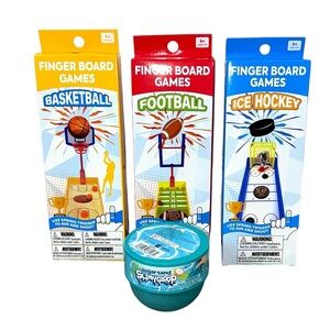 Finger Board Games Set - Basketball, Football, Ice Hockey